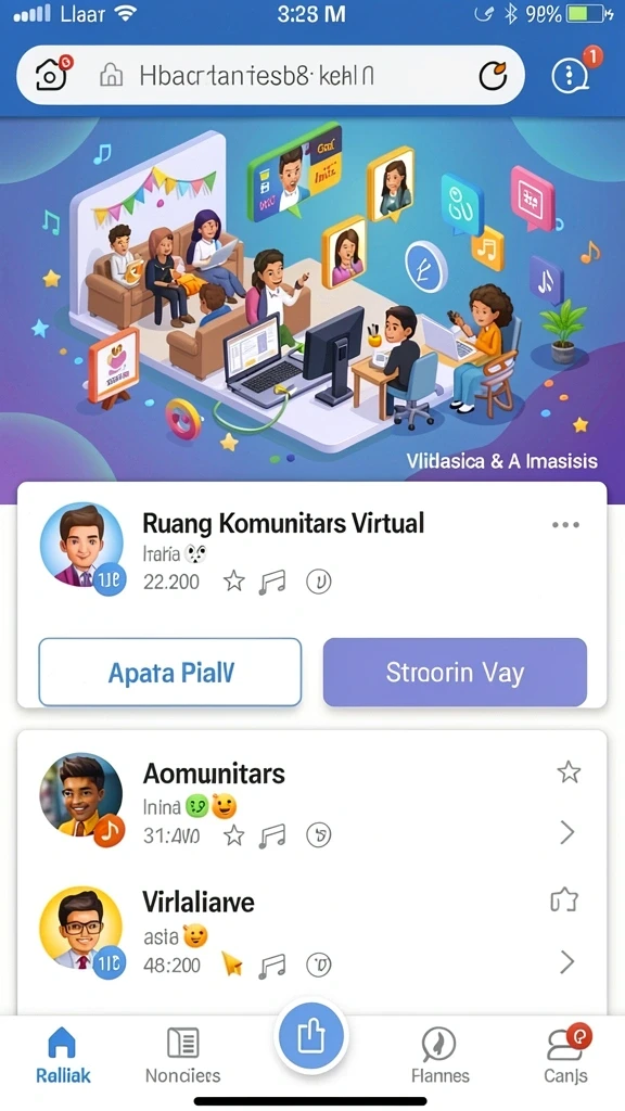 Screenshot menampilkan berbagai mode permainan yang tersedia.