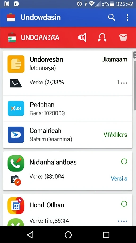 Tampilan antarmuka yang user-friendly.