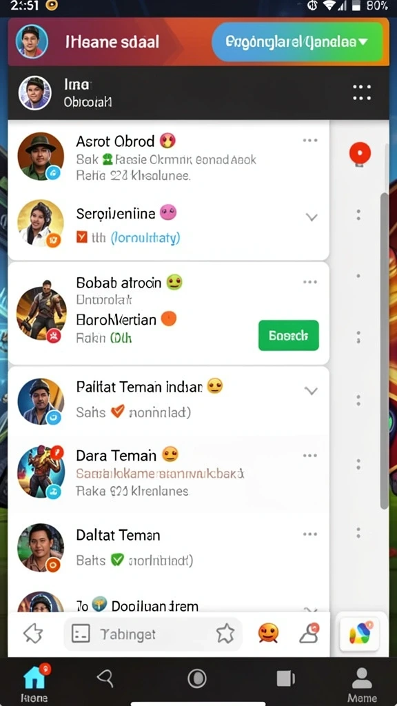 Fitur turnamen yang penuh tantangan dan hadiah.