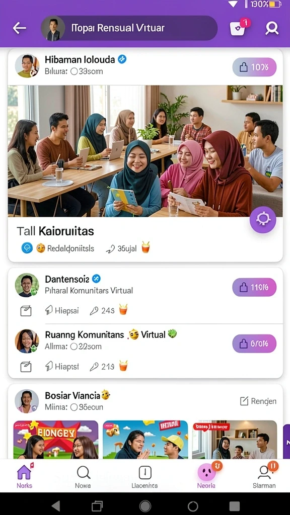 Tampilan antarmuka yang modern dan mudah dinavigasi.