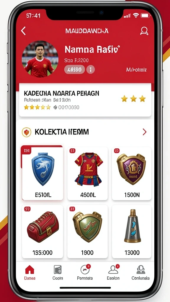 Tampilan antarmuka yang modern dan user-friendly.