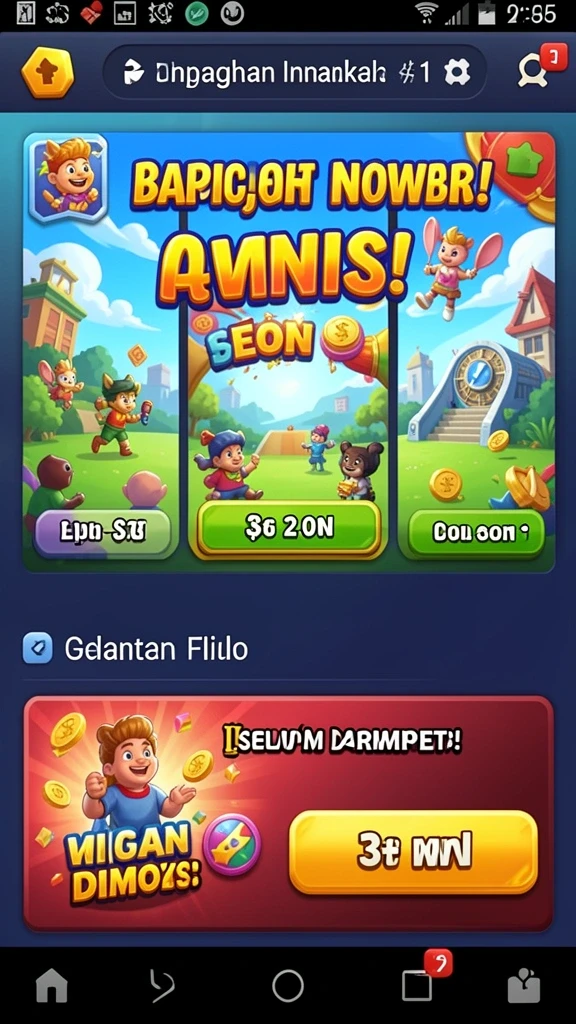 Beragam tantangan seru di setiap level.