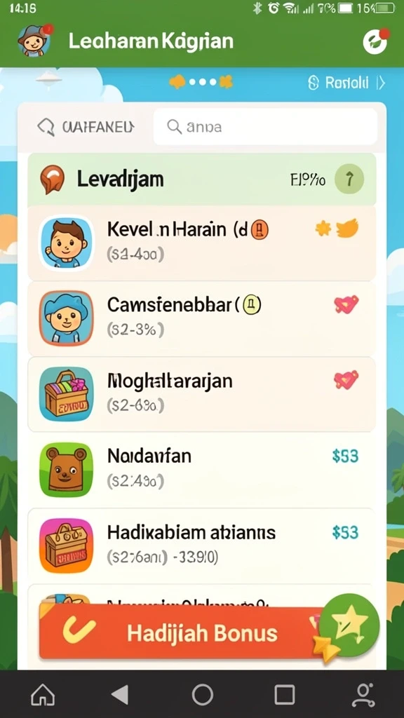 Tampilan antarmuka yang ramah pengguna.