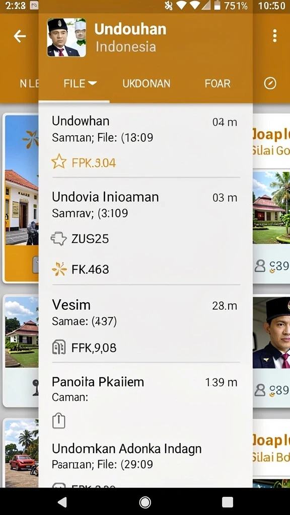 Tampilan antarmuka yang intuitif dan ramah pengguna.