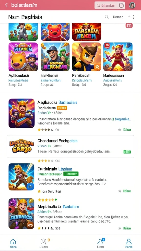 Tampilan antarmuka yang menarik dan mudah digunakan.