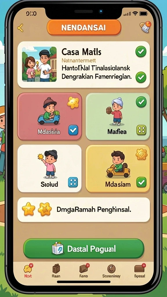Beragam pilihan permainan yang menghibur.