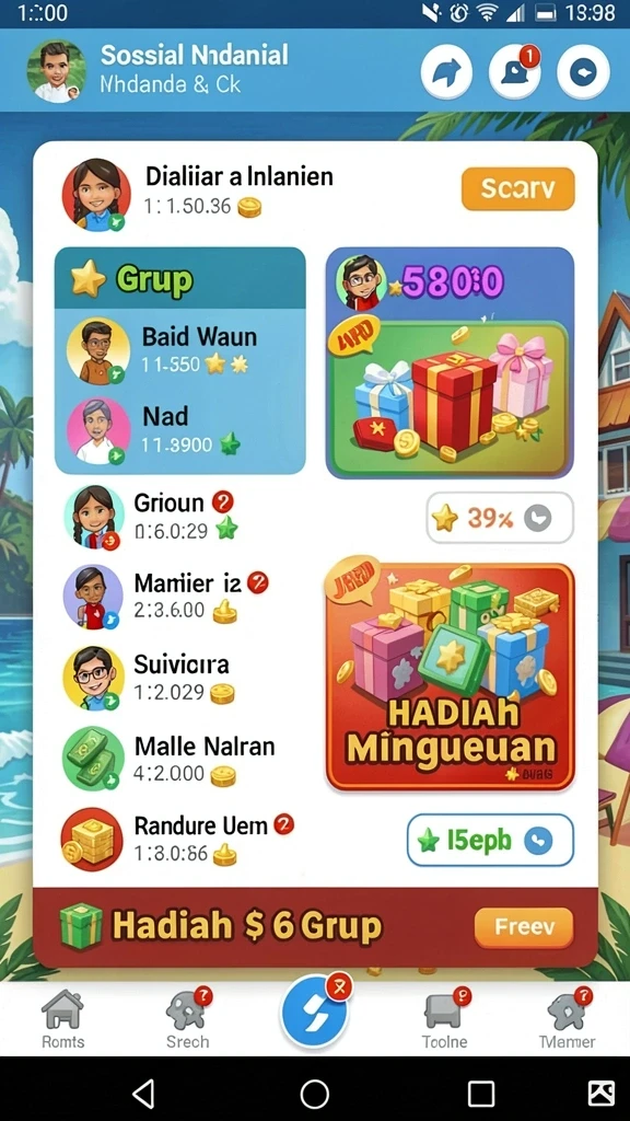 Sistem hadiah yang menguntungkan bagi pemain.