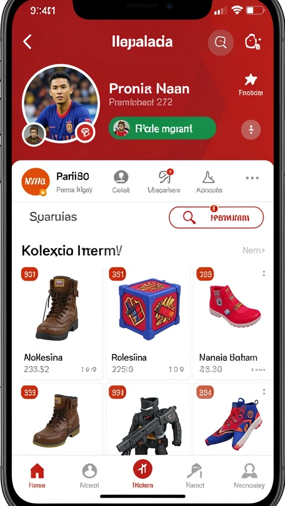 Antarmuka pengguna yang intuitif memudahkan navigasi dalam permainan.