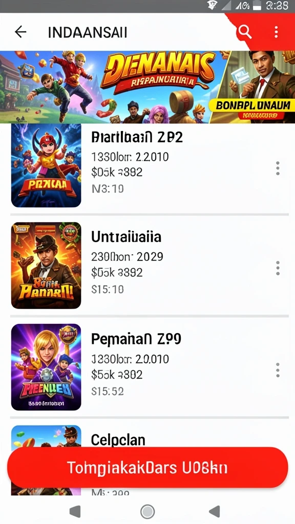Fitur chat untuk berinteraksi dengan pemain lain.