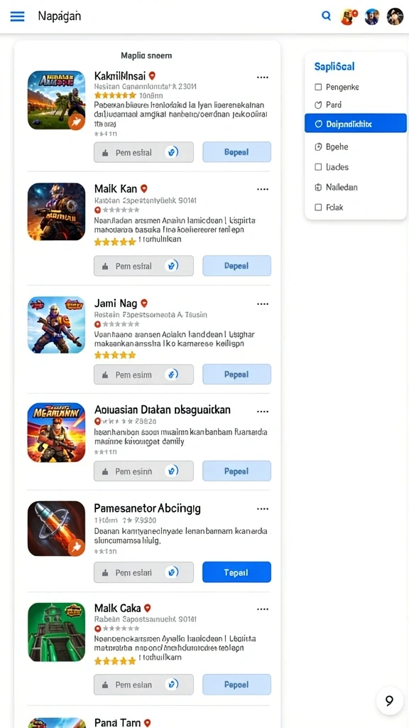 Screenshot menampilkan karakter utama dalam aksi.