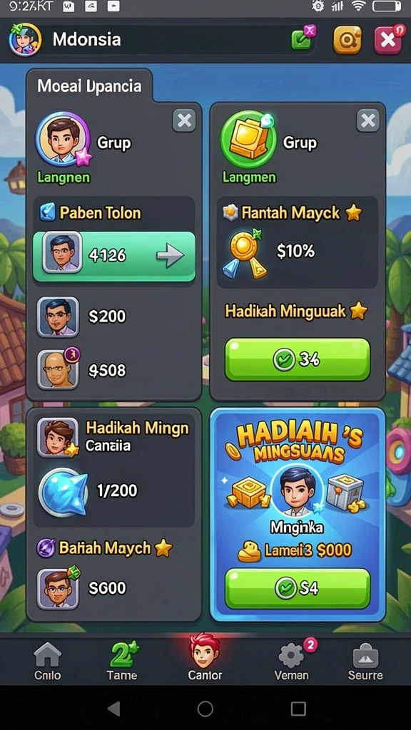 Diverse characters dan pilihan kostum yang fleksibel.