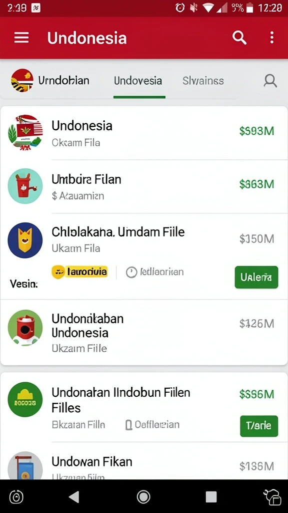 Gambaran level menantang yang penuh warna.