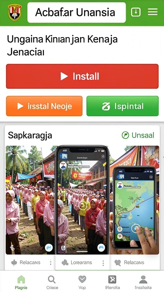 Tampilan antarmuka utama SOV777 yang menarik.