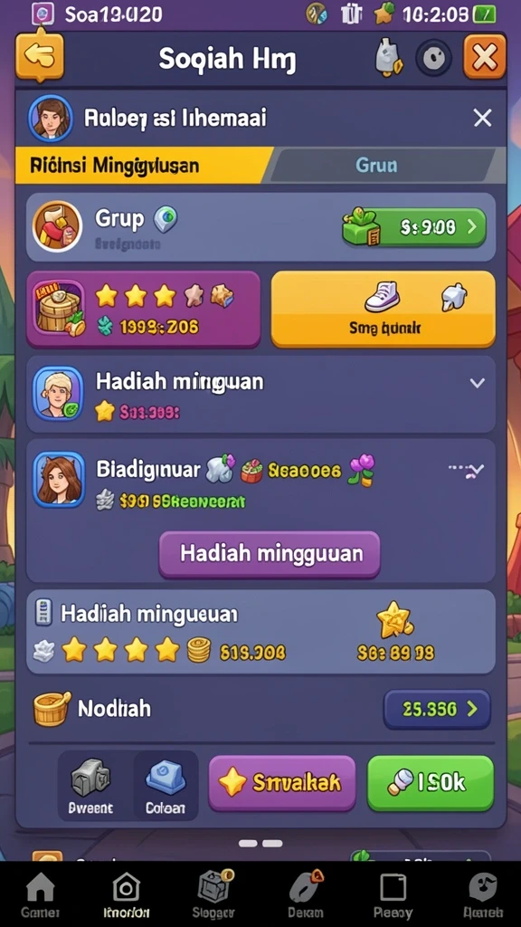 Fitur multiplayer yang memungkinkan bermain bersama teman.