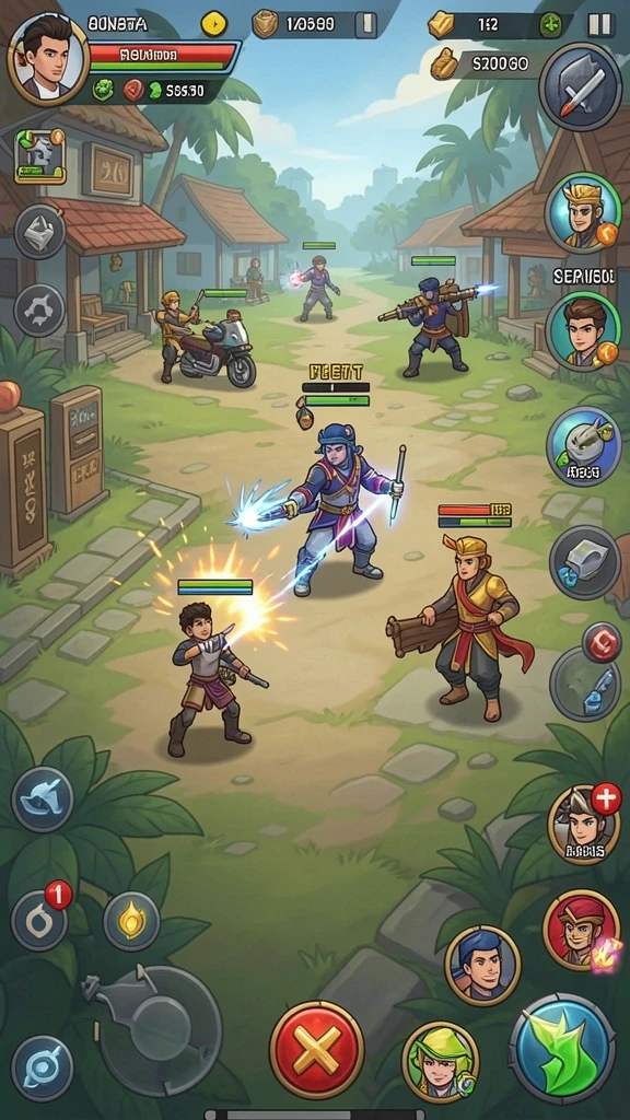 Tantangan baru setiap level yang menguji strategi.