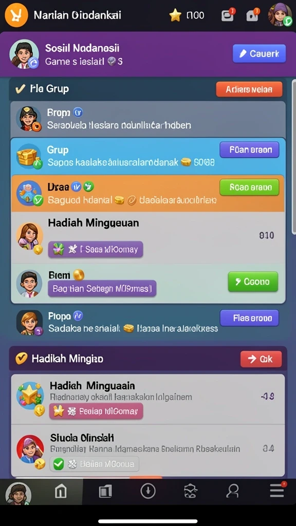 Screenshot menampilkan antarmuka utama TOGELUP.