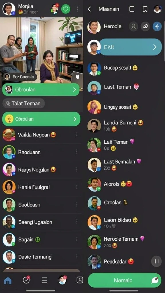 Tampilan awal yang cerah dan interaktif.