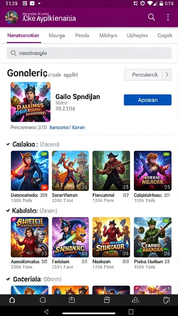 Tampilan awal yang menarik dan intuitif.